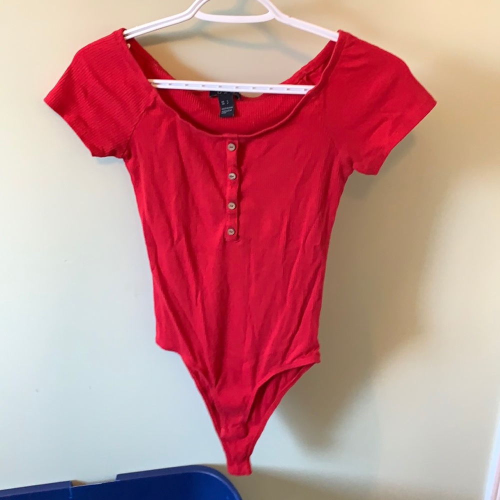 Red bodysuit